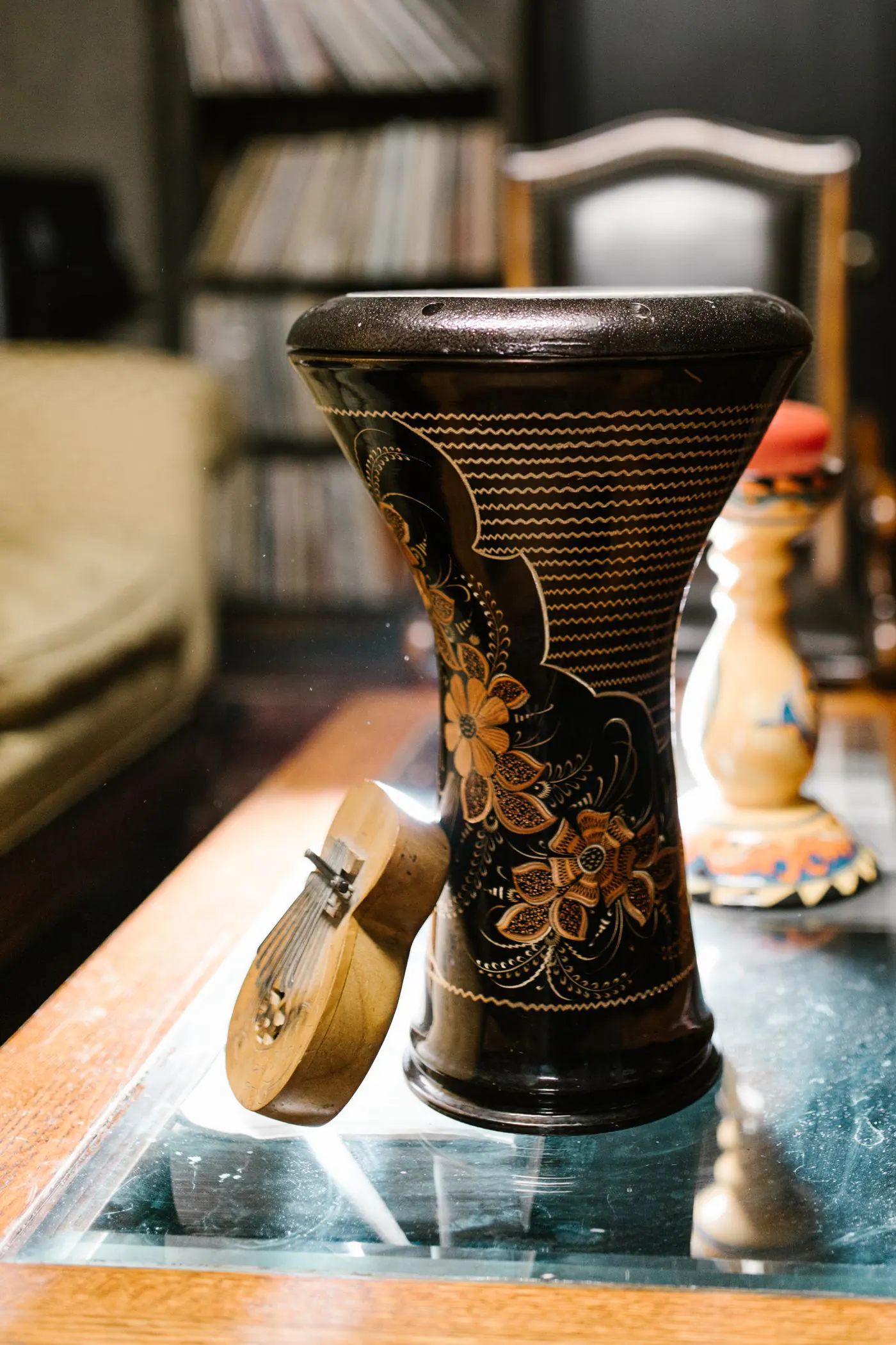 Geleneksel desenli darbuka